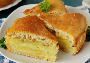 Пирог с картошкой  и луком (заказ минимум за 1 рабочий день)