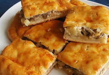 Пирог с картошкой и грибами (заказ минимум за 1 рабочий день)
