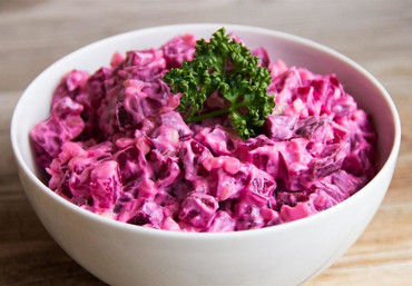 Свекла с чесноком и майонезом